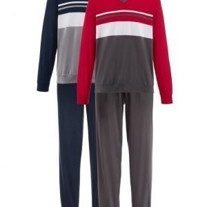 Pyjama 2-Pakkaus Laivastonsininen / Punainen