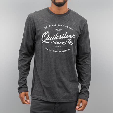 Quiksilver Pitkähihainen Paita Harmaa