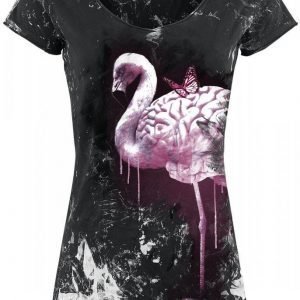 R.E.D. By Emp Crinkle Flamingo Naisten T-paita