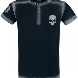 R.E.D. By Emp Embroidery Circle Skull Shirt T-paita