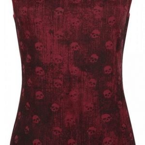 R.E.D. By Emp Grunge Skull Top Naisten Toppi