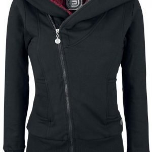 R.E.D. By Emp Lined Asymmetrical Zip Hoodie Naisten Vetoketjuhuppari