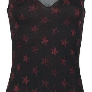 R.E.D. By Emp Stars Allover Mesh Top Naisten Toppi