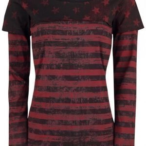 R.E.D. By Emp Stars And Stripes Longsleeve Naisten Pitkähihainen Paita