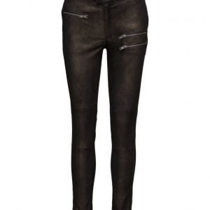 Rabens Saloner Gold Leather Pants