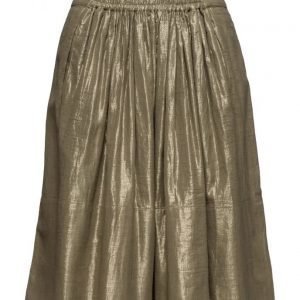 Rabens Saloner Golden Gathered Skirt mekko