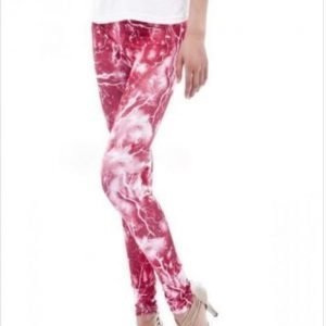 Red Lightning Leggings Tights