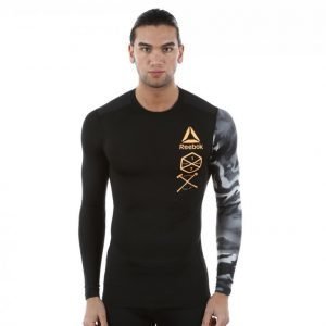 Reebok Crossfit Active Chl Graphic Compression Treenipaita Musta