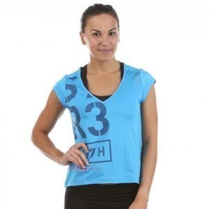 Reebok V-Neck Ss Top Treenipaita Sininen