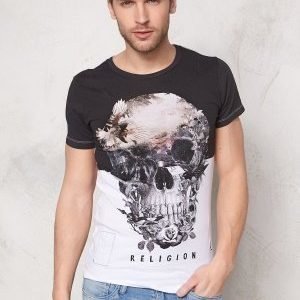 Religon Skull Illusion SS Tee White