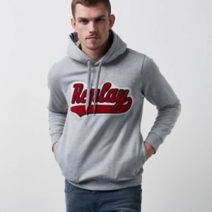 Replay Original Hood Logo Light Grey