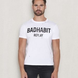 Replay RBJ Badhabit Tee White