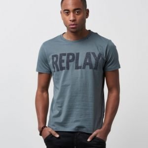 Replay RBJ Printed Tee Green