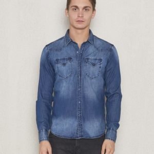 Replay RPL Denim Shirt Blue