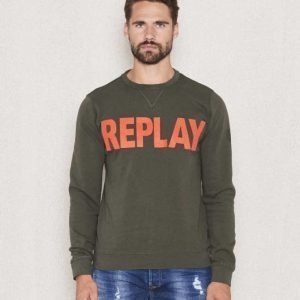 Replay RPL Logo Sweat Green