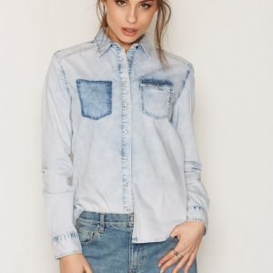 Replay W2919 000 15a 93a Dress Kauluspaita Denim