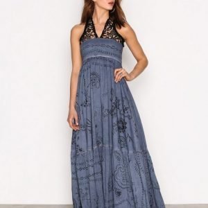 Replay W9375 000 71172 Dress Maksimekko Blue / Black