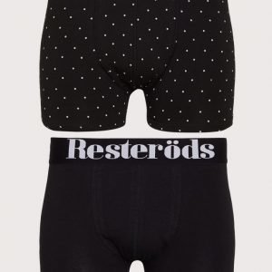 Resteröds 2-Pack Gunnar Boxer Bokserit Navy Blue