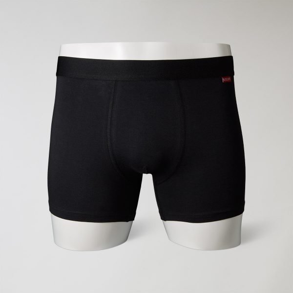 Riley Brief Solid Bokserit Musta