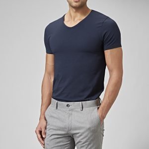 Riley Holborn V-Neck T-Paita Sininen