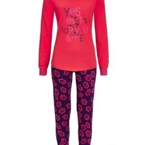 Ringella Pyjama Koralli / Laivastonsininen / Pinkki