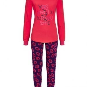 Ringella Pyjama Koralli / Laivastonsininen / Pinkki