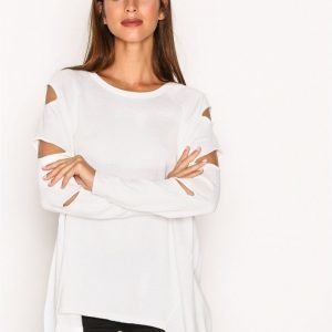 River Island Ambrose Cutout Knit Svetari White