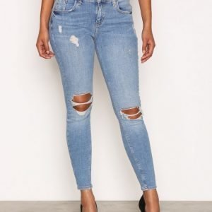 River Island Amelie Super Skinny Jeans Farkut Mid Blue