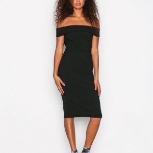 River Island Bardot Bodycon Dress Kotelomekko Black