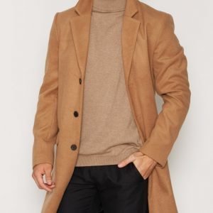 River Island Crombie Jacket Takki Camel