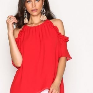 River Island Fliss Blouse Juhlapaita Red