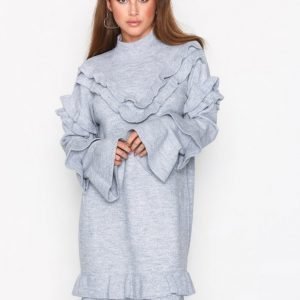 River Island Frill Dress Kotelomekko Grey