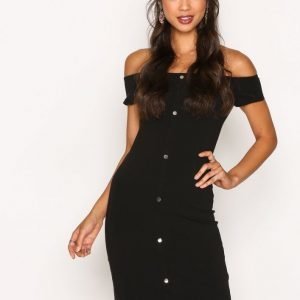 River Island Popper Dress Juhlamekko Black