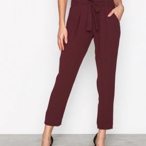 River Island Soft Tapered Trousers Housut Ox Blood