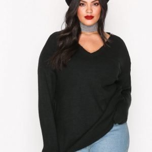 River Island Supersize Knit Jumper Neulepusero Black