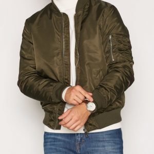 River Island Tuscan MA1 Bomber Takki Olive