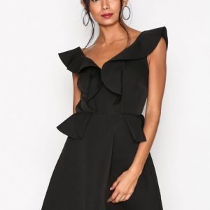 River Island Waisted Skater Dress Kotelomekko Black