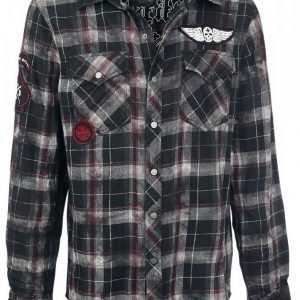 Rock Rebel By Emp Checkered Application Shirt Flanellipaita