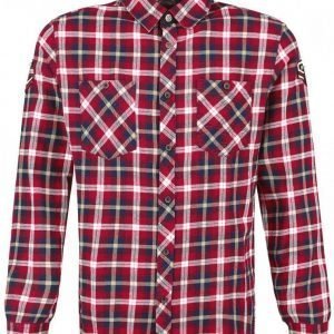 Rock Rebel By Emp Checkered Embroidery Shirt Kauluspaita