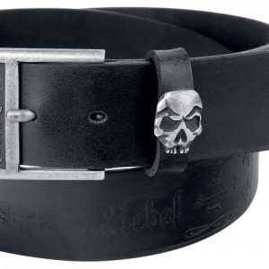 Rock Rebel By Emp Embossed Skull Belt Vyö