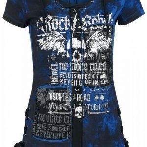 Rock Rebel By Emp Eyelet Lace Up Shirt Naisten T-paita