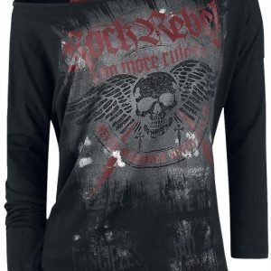 Rock Rebel By Emp Flashed Winged Skull Longsleeve Naisten Pitkähihainen Paita