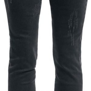 Rock Rebel By Emp Megan Skull Rivet Skinny Fit Naisten Farkut