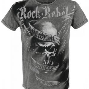 Rock Rebel By Emp Original Sinners Batik Roundneck T-paita