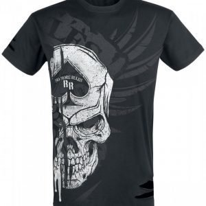 Rock Rebel By Emp Reckless Skull Shirt T-paita