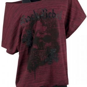 Rock Rebel By Emp Rose Rebel Double Layer Naisten T-paita