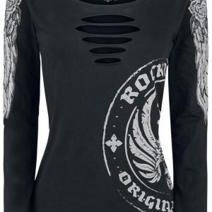 Rock Rebel By Emp Roses Wings Cut Out Longsleeve Naisten Pitkähihainen Paita