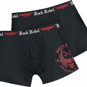 Rock Rebel By Emp Skull Boxershorts Set Of 2 Bokserit