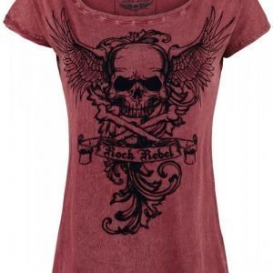 Rock Rebel By Emp Skull Wings Shirt Naisten T-paita