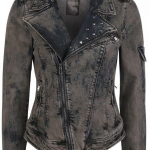 Rock Rebel By Emp Stone Washed Jeans Jacket Naisten Farkkutakki